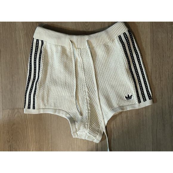 adidas Originals Women's Premium Crochet Track Jacket & Shorts - Size Large - Picture 8 of 9